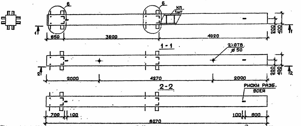 Колонна 2КБ 36.83-7-с Серия 1.020.1-2с/89