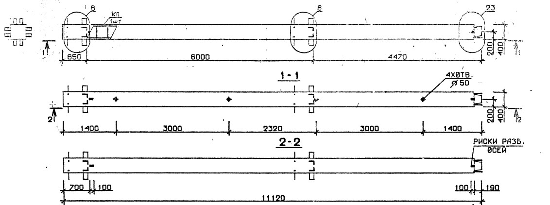 Колонна 2КВ 60.111-7-с Серия 1.020.1-2с/89