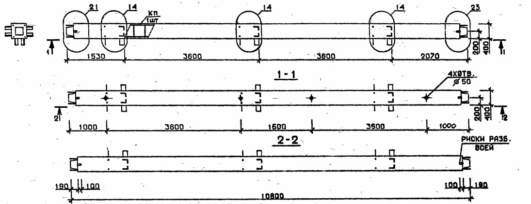 Колонна 4КС 36.108-7 Серия 1.020.1-2с/89